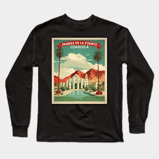 Parras de la Fuente Coahuila Mexico Vintage Tourism Travel Long Sleeve T-Shirt